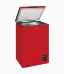 exquisit GT100-050E rot Gefriertruhe 