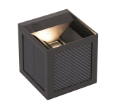 LTEK Solarwandleuchte Sophie schwarz 