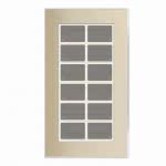 Glas-Tastenfeld champagner   LCN - GT12C 