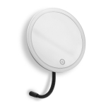qles Kosmetikspiegel Silber mit Flexarm 
