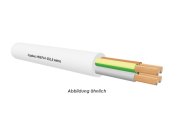 H05VV-F 4G1,0 weiss Eca         Ring 50m 