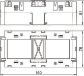 OBO 71GD9 Geräteeinbaudose 3f Modul45 