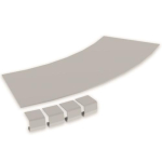 Abdeckung Bogen 45  halogenfrei grau 200 