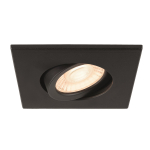 SLV Abdeckring Schwarz eckig     1007184 