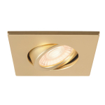 SLV Abdeckring gold matt eckig   1007194 