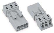 WAGO 890-253 Stecker,3-polig,grau 