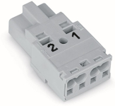 WAGO 770-252 Stecker,2-polig,grau 