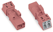 WAGO 890-292 Stecker,2-polig,pink 