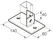 Legrand SB704S Base Plate Single Channel 
