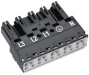 WAGO 770-215 Stecker,5-polig,schwarz 