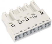 WAGO 770-235 Stecker,5-polig,weiß 