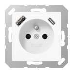 Jung Steckdose Frz/Belg m. A1520F-15CAWW 