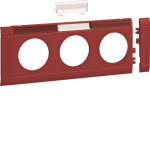 Hager Blende 3fach Steckdose GB080313020 