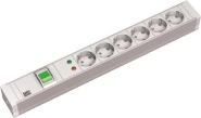 Bachmann 19" 1HE PVC 6xSchuko    333.605 