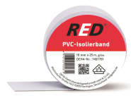 RED PVC-Isolierband 25m x 19mm, grau 