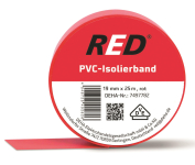 RED PVC-Isolierband 25m x 19mm, rot 