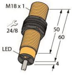 TURCK Induktiver Sensor     NI8-S18-AZ3X 