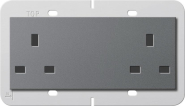 GIRA 278228 Doppelsteckdose BS13A 