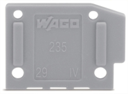 WAGO 235-100 Abschlussplatte,anrastbar, 