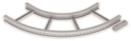 Unex Flachbogen 90  lichtgrau   67507-04 