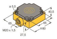 Turck Induktiver Sensor NI40-CP80-Y1/S97 