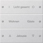 GIRA 220326 Wippenset 3fach beschreibbar 