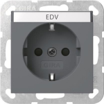 GIRA 446228 SCHUKO-Steckdose BSF+Shutter 