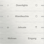 GIRA 5034219 Wippenset 4fach indiv. 