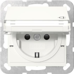 GIRA 455703 SCHUKO-Steckdose Klappdeckel 