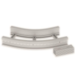  Flachbogen 45  halogenfrei grau 135x400 