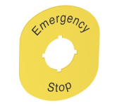 ABB Schild Emergency Stop       MA6-1101 