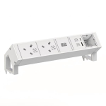 Bachmann DESK2 ws 2xUK 1xUSB    902.3233 