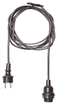 S&H Gummikabel 2,5m m.E27 Fassung  88974 