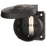 Mennekes 16A2P+E 230V schwarz      11312 