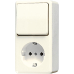 JG AP Schuko + Wechsel-Schalter     676A 