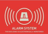 ABUS Warnaufkleber (UK) Alarm     AU1314 