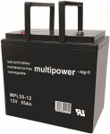 MULTIPOWER Bleiakku 12V 55Ah    MPL55-12 