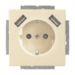 BJ Schuko/USB Steckdos    20 EUCB2USB-82 