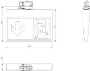 RP RZ-Leuchte Einzelb.Uni       KMU413SC 