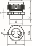 OBO V-TEC VM20 2x6 Kabelverschraubung m. 