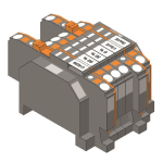 WAGO 821-510 Relaisklemmenleiste,Ausf 