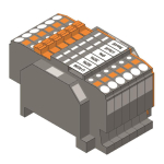 WAGO 821-509 Relaisklemmenleiste,Ausf E. 