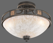 TRIO Deckenleuchte rostfarbig  608100324 