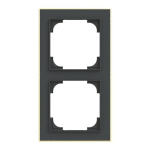 BJ Rahmen 2-fach m.Dekorring   1722-453M 