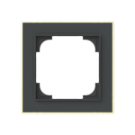 BJ Rahmen 1-fach m.Dekorring   1721-453M 