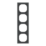 BJ Rahmen 4-fach m.Dekorring   1724-456M 