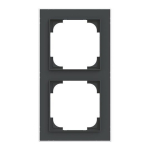 BJ Rahmen 2-fach m.Dekorring   1722-456M 