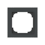 BJ Rahmen 1-fach m.Dekorring   1721-456M 