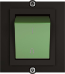 Bachmann Rahmen 1xSchalter 2pol  917.135 