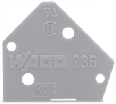 WAGO 236-100 Abschlussplatte,1mm 